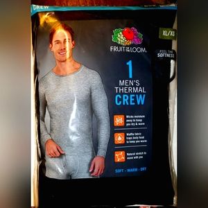 Fruit of the Loom Men's thermal crew size XL